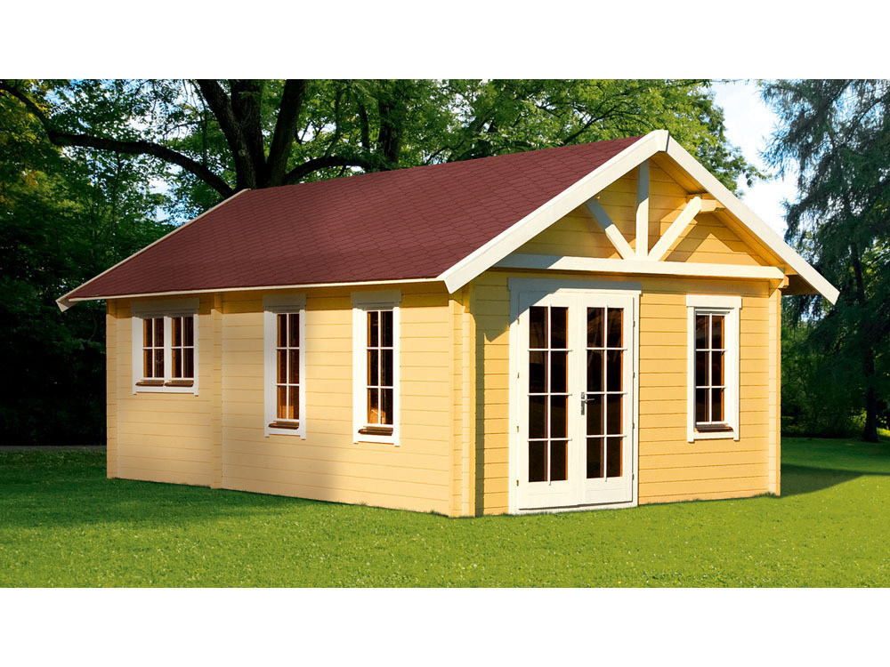 Gartenhaus aus Holz "Toronto 4" - 27,72 M² - 4.20 x 6.60 x 3.62 M - 70 mm