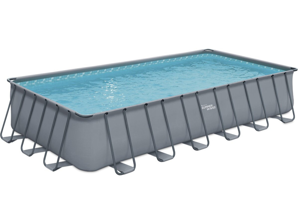 Framepool grau - "LUDO 5" - 7,32 x 3,66 x 1,32 m - Sandfiltergruppe 5,7 m3/h