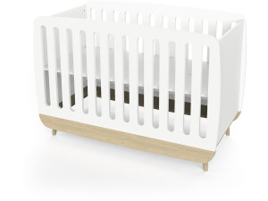 Babywiege "Firmiana" - 60 x 120 cm - Weiß matt