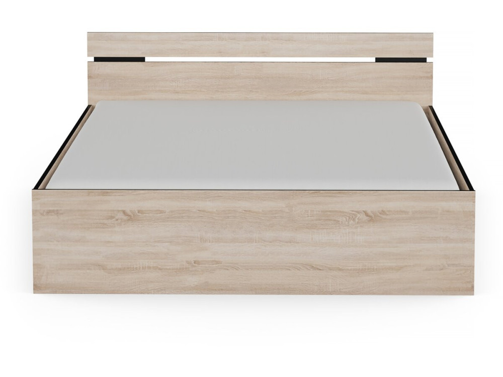 Holz-Doppelbett "Michigan" - 160 x 200 cm - Beige