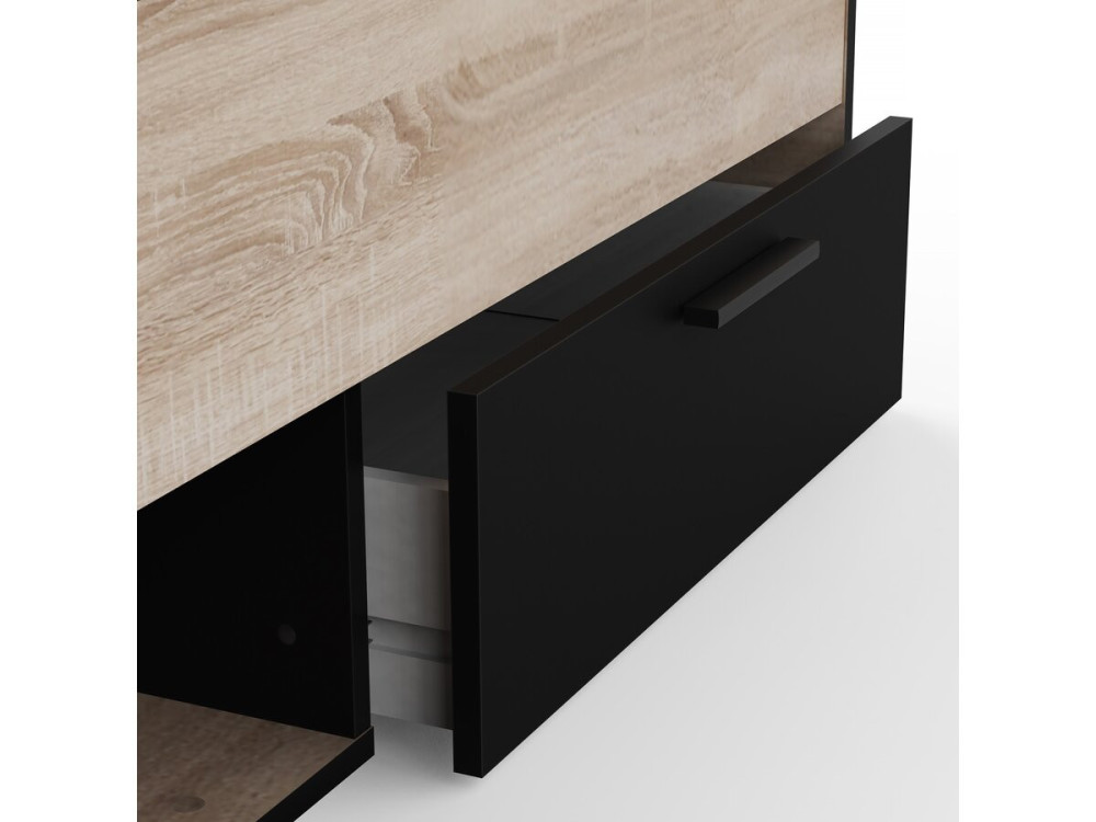 Holz-Doppelbett "Michigan" - 160 x 200 cm - Beige