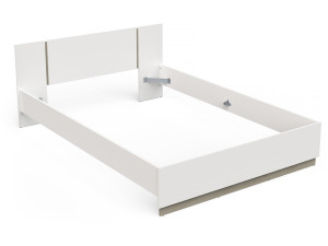 Doppelbett aus Holz „Watson“ – 140 x 200 cm – Weiß