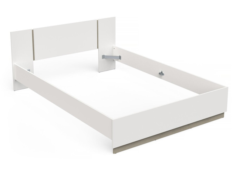 Doppelbett aus Holz „Watson“ – 140 x 200 cm – Weiß