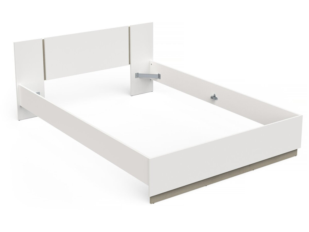 Doppelbett aus Holz „Watson“ – 140 x 200 cm – Weiß