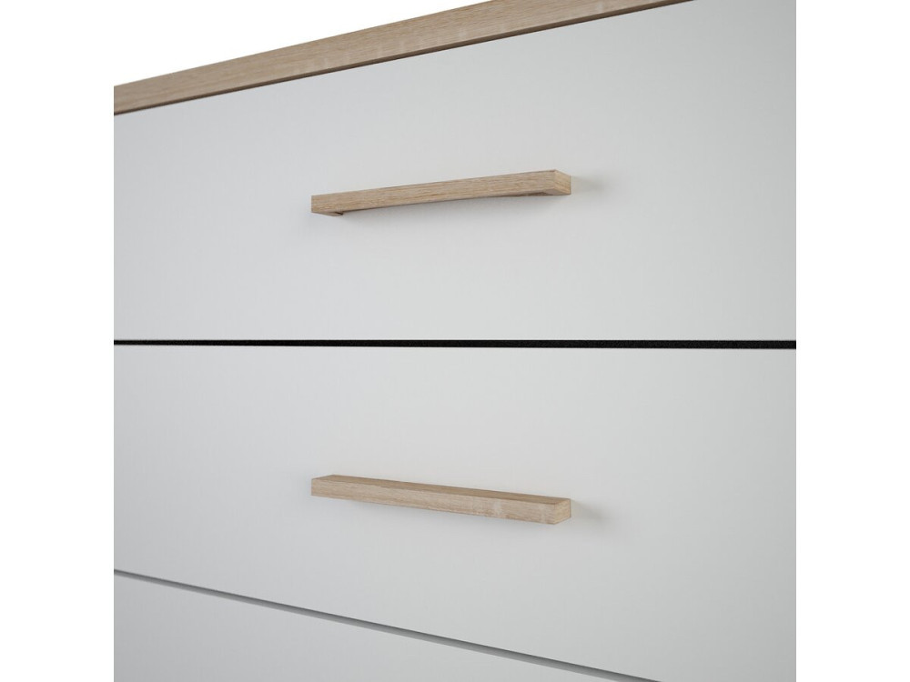 Kommode "Selena" - Holz - 4 Schubladen - Weiß