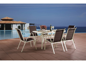 Gartensitzgruppe aus Textilene "Cordoba" - Phoenix - Taupe 2