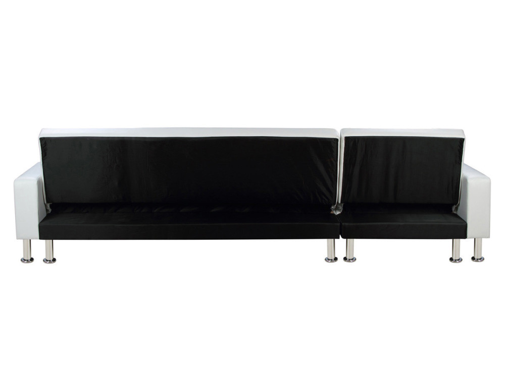 Konvertibles Ecksofa "Theo" - Weiß - 5 Plätze