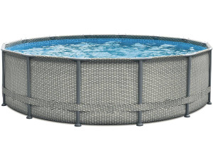 Framepool "Elite" mit gemustertem Liner - Ø 4,88 x 1,22 m - mit Filterung