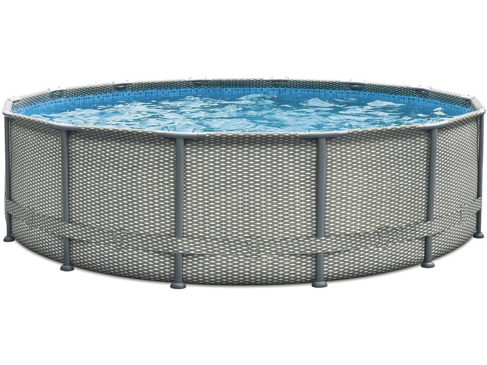 Framepool "Elite" mit gemustertem Liner - Ø 4,88 x 1,22 m - mit Filterung