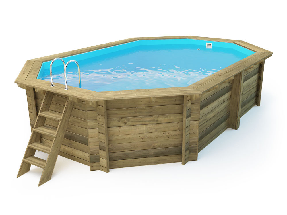 Holzpool "Miami 130" - 4,86 x 3,36 x 1,30 m
