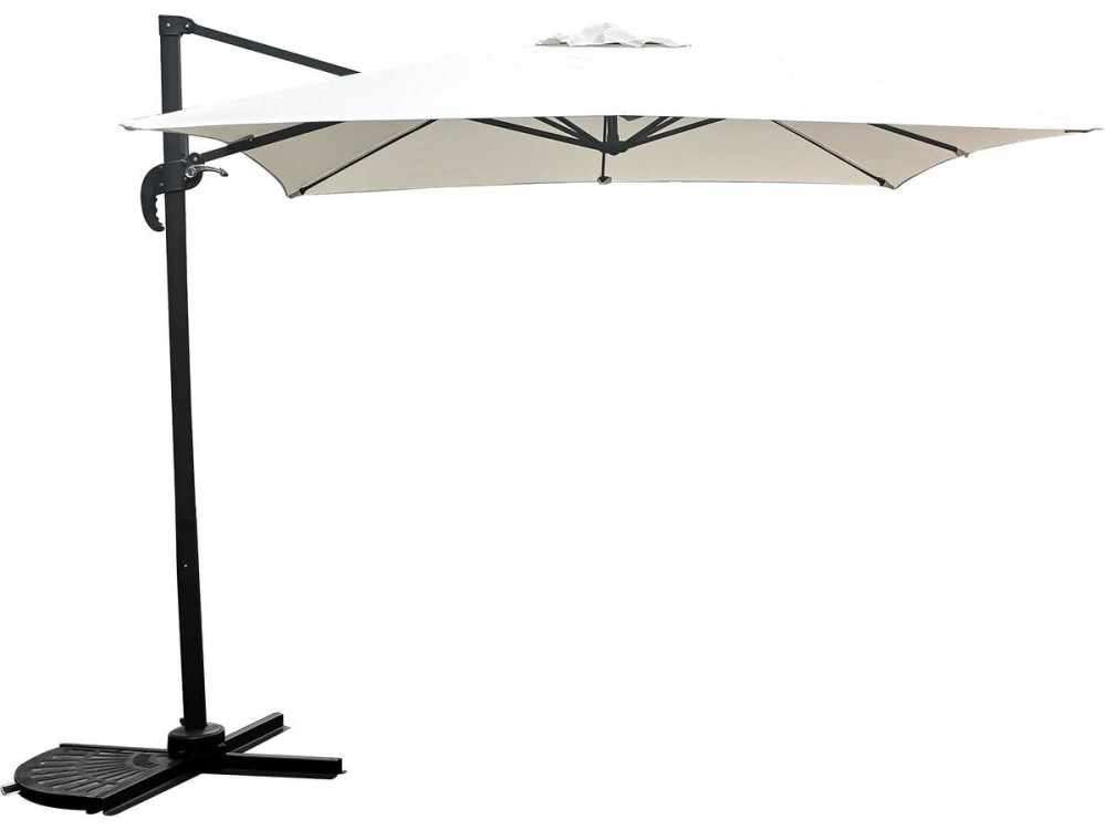 Ampelschirm "Soleil" - Viereckig - 2,5 x 2,5 m - Ecru