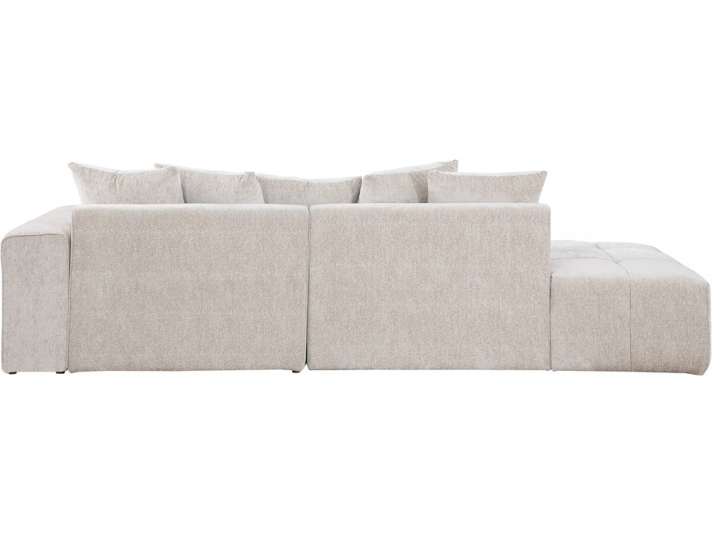 Ecksofa Haussmann“ aus Chenille-Stoff „Haussmann“ 3-Sitzer - Beige