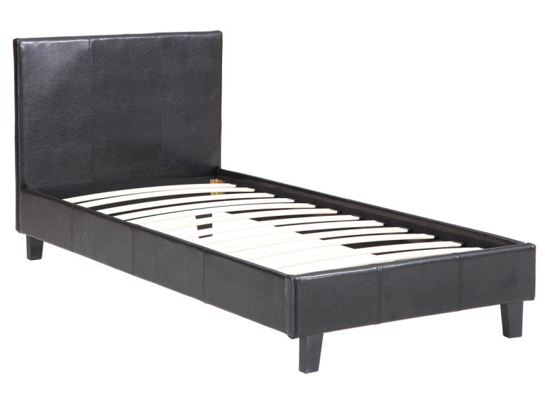 Einzelbett "Lina" - 90 x 190 cm - Schwarz