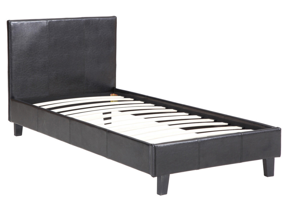Einzelbett "Lina" - 90 x 190 cm - Schwarz