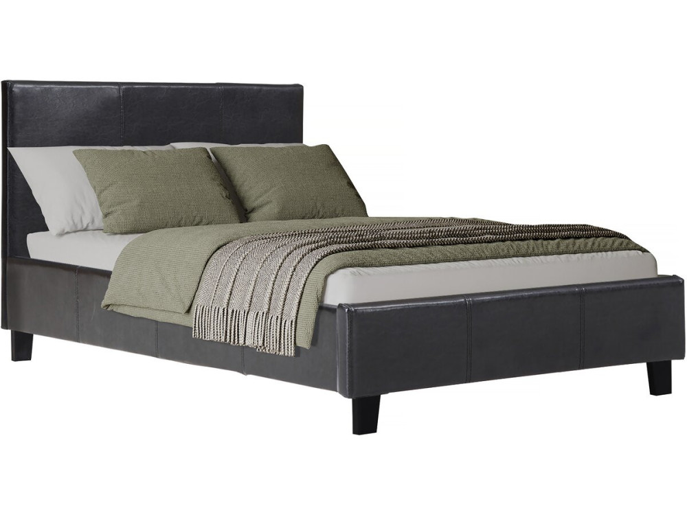Einzelbett "Lina" - 90 x 190 cm - Schwarz