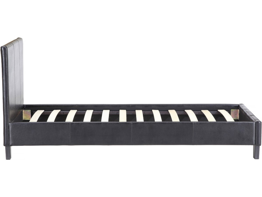 Einzelbett "Lina" - 90 x 190 cm - Schwarz