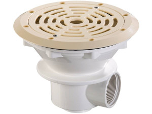 Bodenablauf Ø 210 mm mit ABS-Gitter "Parker" - Beige