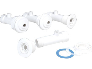 Hydromassage-Set für Liner-Pool - 19 cm - Weiß