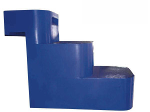 Treppe "Sauve-Chien"- 3 blaue Stufen - 77 x 15 x 58.5 cm