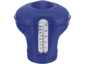 Schwimmender Chlorspender mit integriertem Thermometer