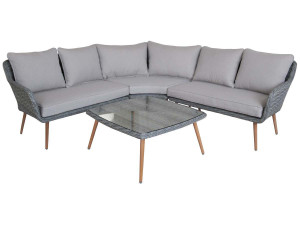Gartenlounge-Set aus Polyrattan "Milazzo" - Florida - Grau
