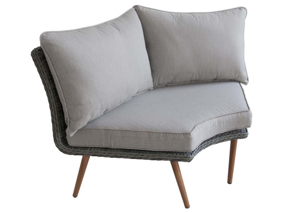 Gartenlounge-Set aus Polyrattan "Milazzo" - Florida - Grau