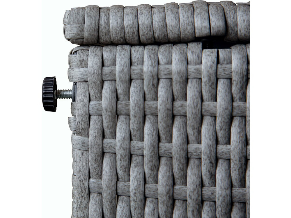 Gartenlounge aus Polyrattan 3-Sitzer "Diya" - Grau