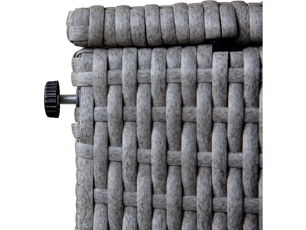 Gartenlounge aus Polyrattan 3-Sitzer "Diya" - Hellgrau