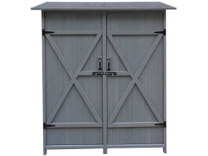 Gartenschrank "Espacio" - 140 x 49 x 162 cm - Anthrazit