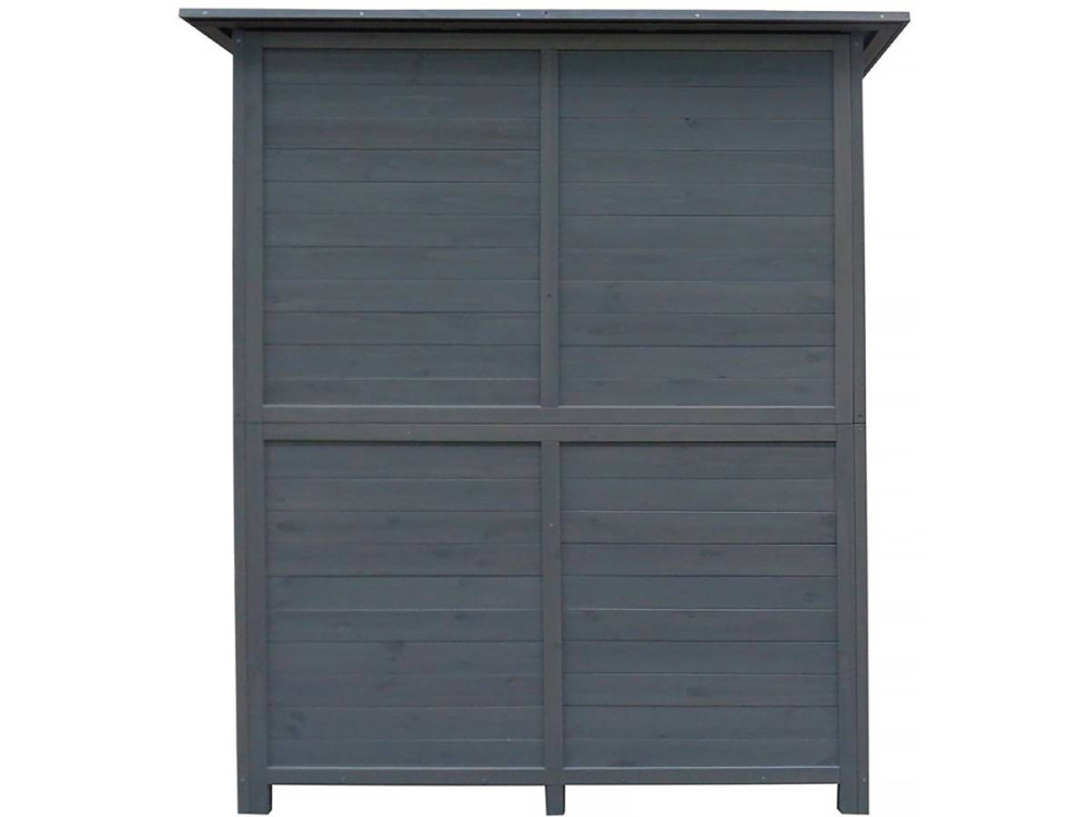 Gartenschrank "Espacio" - 140 x 49 x 162 cm - Anthrazit