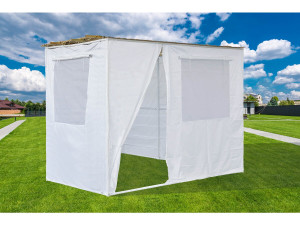 Sukkah-Set NINA anpassbar - 3 x 2 - 1 Bambusrolle und 3 Holzpfosten 2