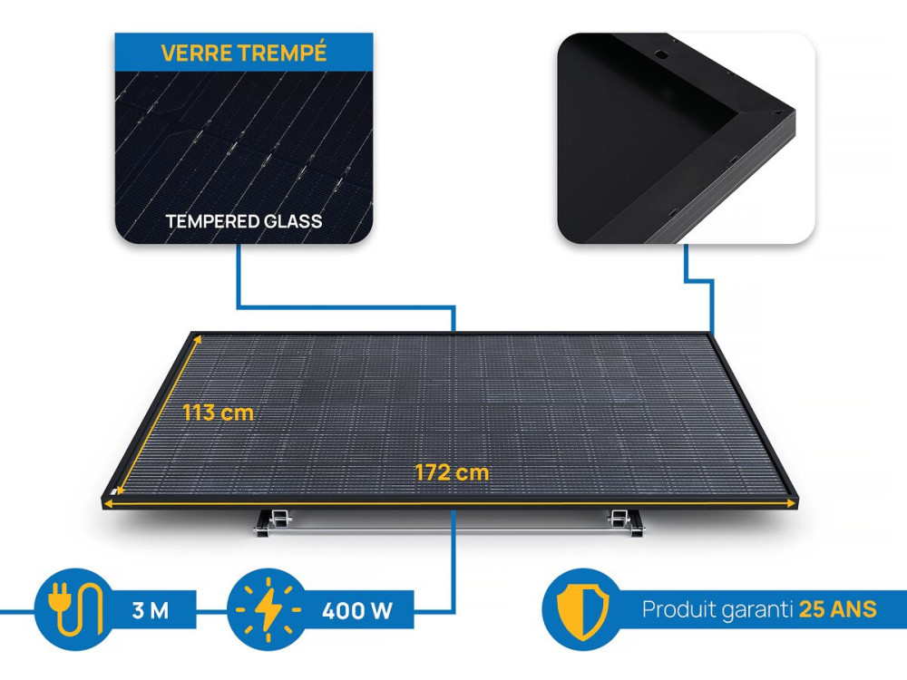 Solarpaneel 400 W "Solar Tech" Plug and Play - Startset