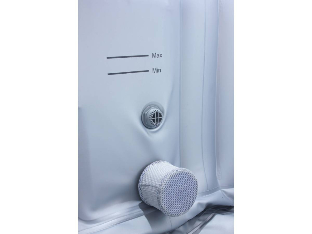 Aufblasbarer Whirlpool mit LED-Schwimmkreis "Nice" - 6 Plätze - Grau/Schwarz