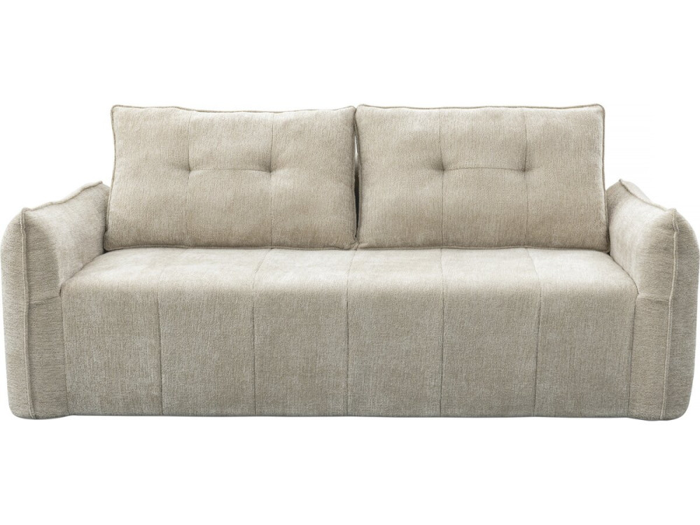 Einzelsofa "Silvano" aus strukturiertem Stoff - 3 Plätze - Beige