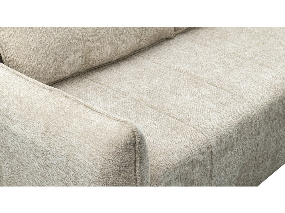 Einzelsofa "Silvano" aus strukturiertem Stoff - 3 Plätze - Beige