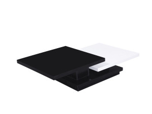 Couchtisch "Zen" - 141,5 x 75 x 30 cm - Schwarz / Weiß