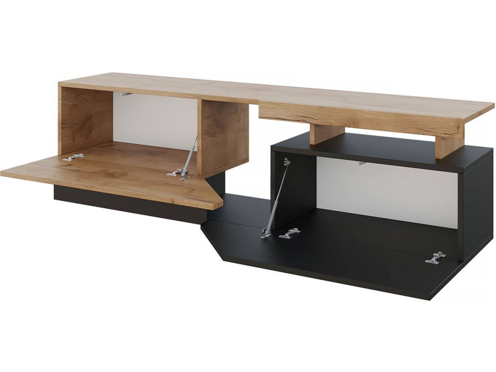 TV-Möbel "Ceelias" - 160 x 46 x 35 cm - Grau/Braun