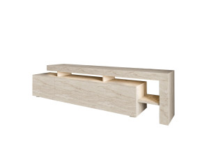 TV-Möbel aus Holz "Beliz" - 192 x 37 x 53 cm - Travertin
