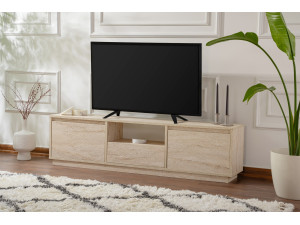 TV-Ständer "Vanguard" aus Holz – 160 x 29 x 42 cm – Travertin 2