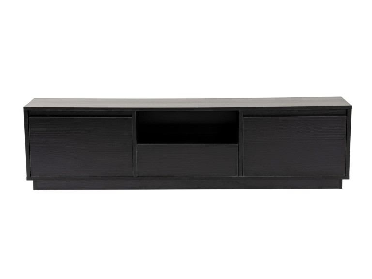 TV-Möbel aus Holz "Vanguard" 160 x 30 x 42 cm - Schwarzes Holz