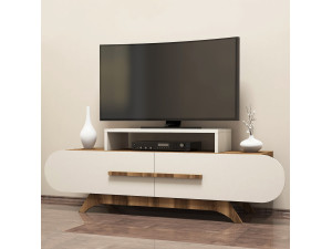 TV-Möbel aus Holz "Rose" - 145 x 36 x 49 cm - Creme de noix 2