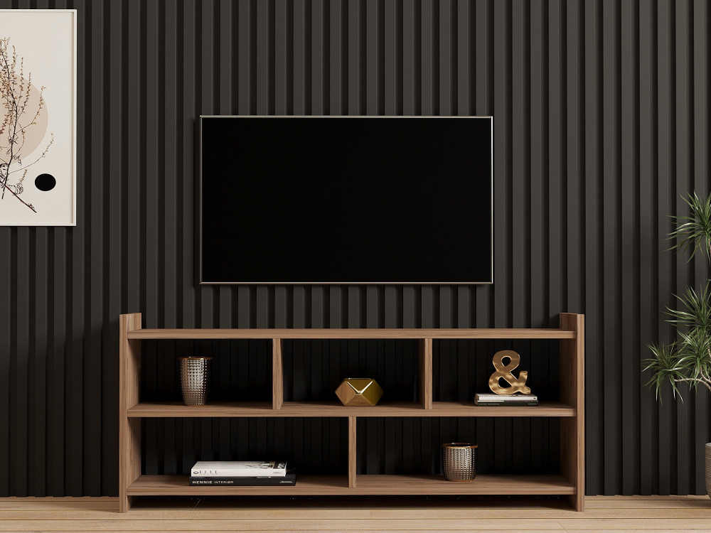 TV-Möbel aus Holz "Pera" - 117 x 28 x 55 cm - Atlantische Kiefer