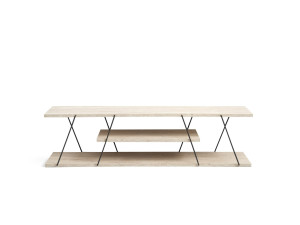 TV-Möbel aus Holz "Canaz" - 120 x 30 x 33 cm - Beige