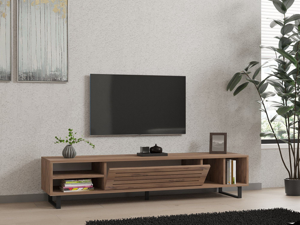 TV-Möbel aus Holz "Safir" 160 x 40 x 35 cm - Atlantische Kiefer