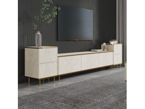 TV-Möbel aus Holz "Imaj" - 260 x 35 x 60 cm - TravertinOr 2