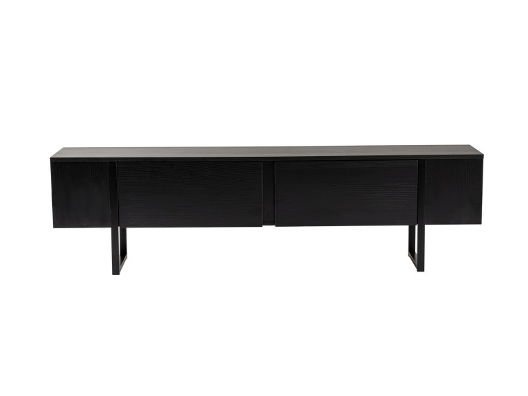 TV-Möbel aus Holz "Serenity" - 180 x 29 x 50 cm - Schwarz