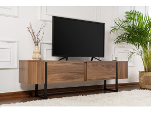 TV-Möbel aus Holz "Serenity" 180 x 30 x 50 cm - Nussbaum 2