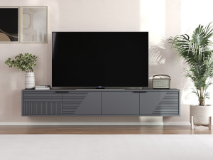 TV-Möbel aus Holz "Parla" 180 x 30 x 30 cm - Anthrazit 2