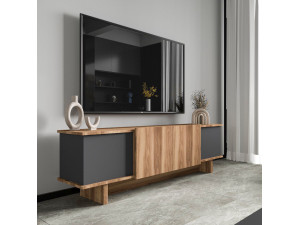 TV-Möbel aus Holz "Diana" 180 x 33 x 50 cm - Anthrazit 2