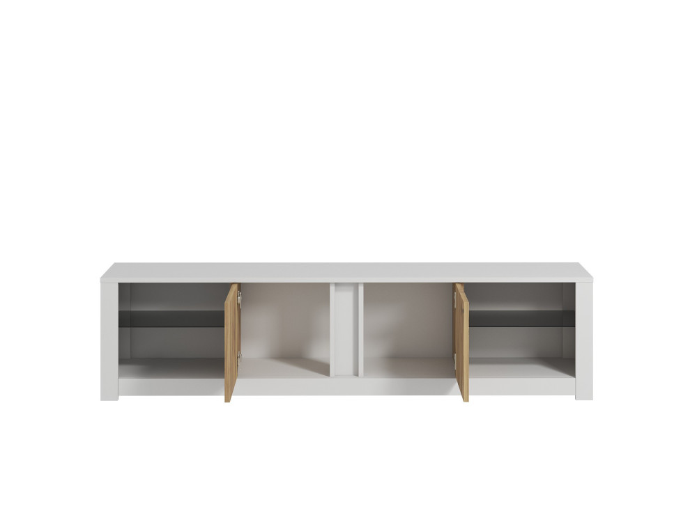 TV-Möbel aus Holz "Aydos" 180 x 35 x 45 cm - Weiß
